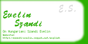 evelin szandi business card